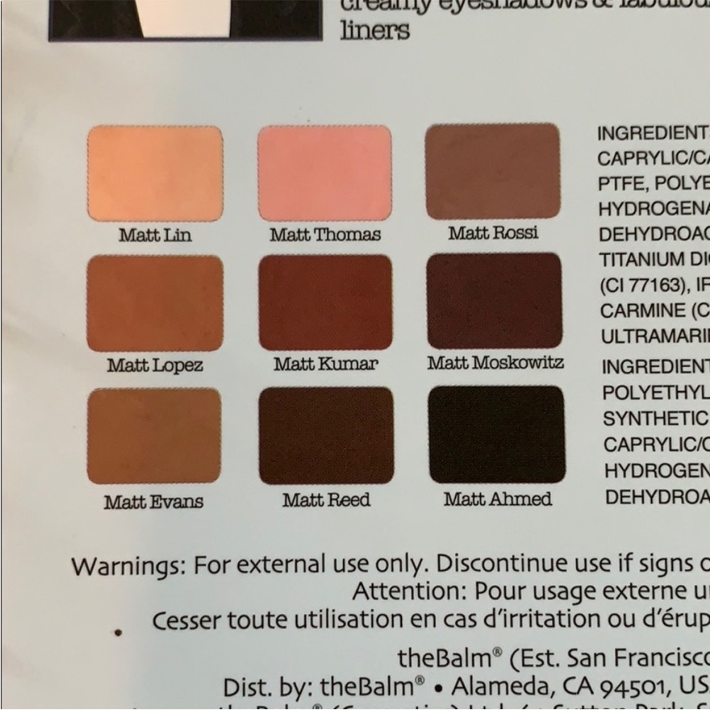 NWT The Balm Cosmetics Meet Matt(e) Trimony - Picture 4 of 6
